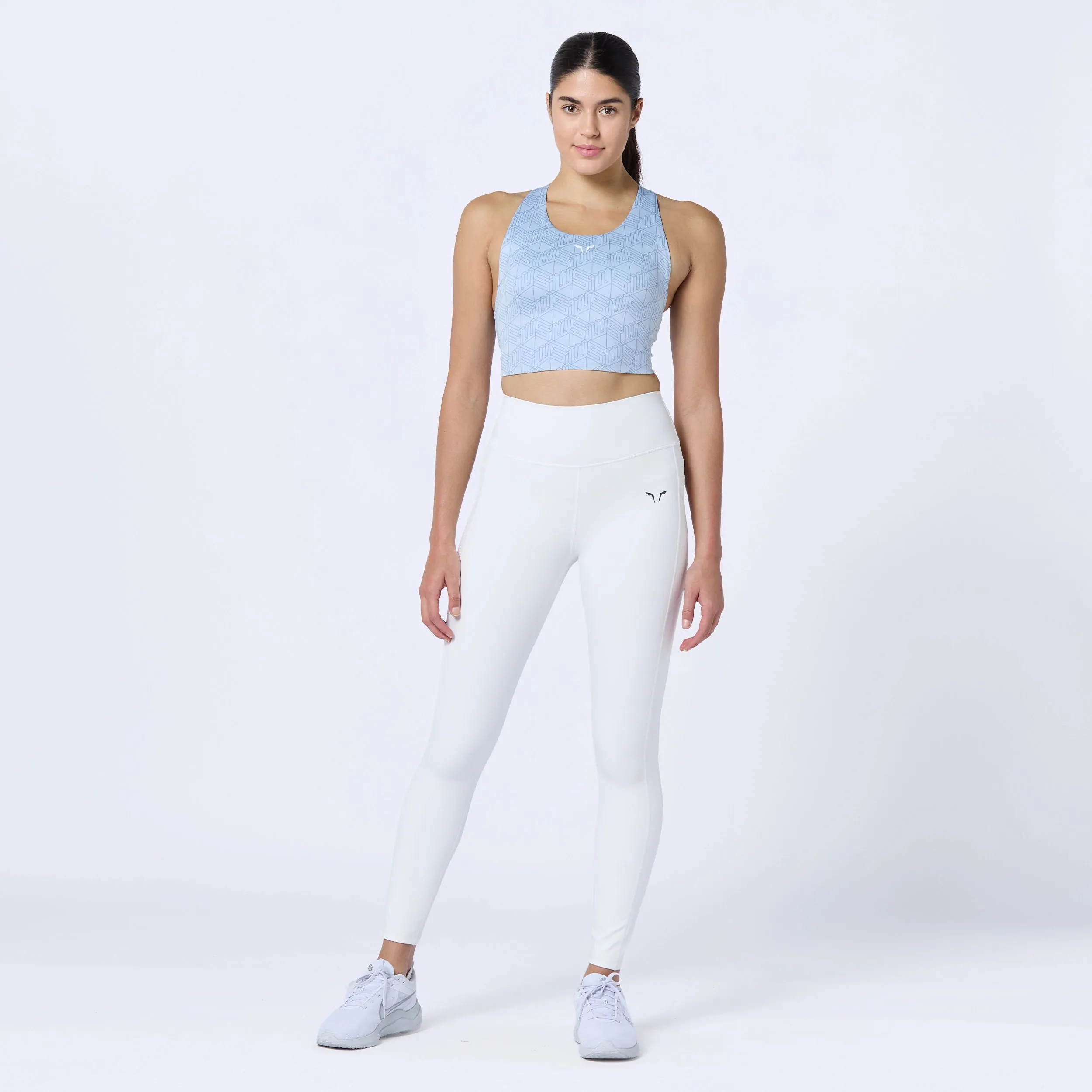 Essential Double Layered Leggings 27" - Pearl White