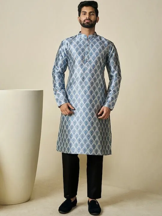 Ethnic Motif Printed Straight Kurta