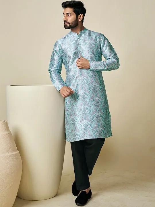 Ethnic Motif Printed Straight Kurta