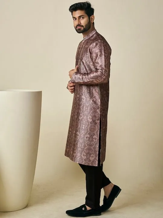 Ethnic Motif Printed Straight Kurta