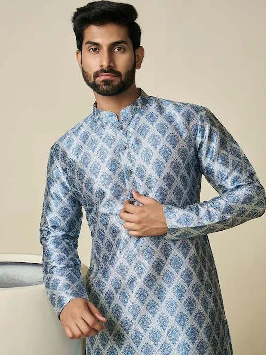 Ethnic Motif Printed Straight Kurta