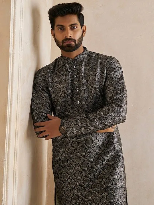 Ethnic Motif Printed Straight Kurta