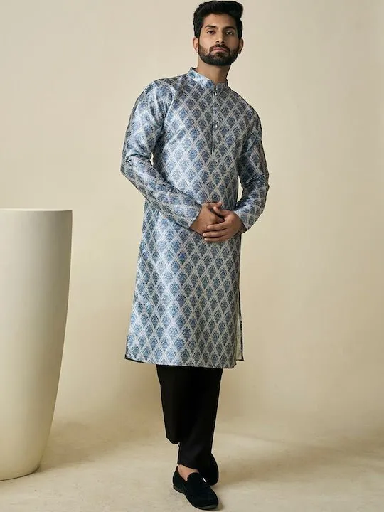 Ethnic Motif Printed Straight Kurta