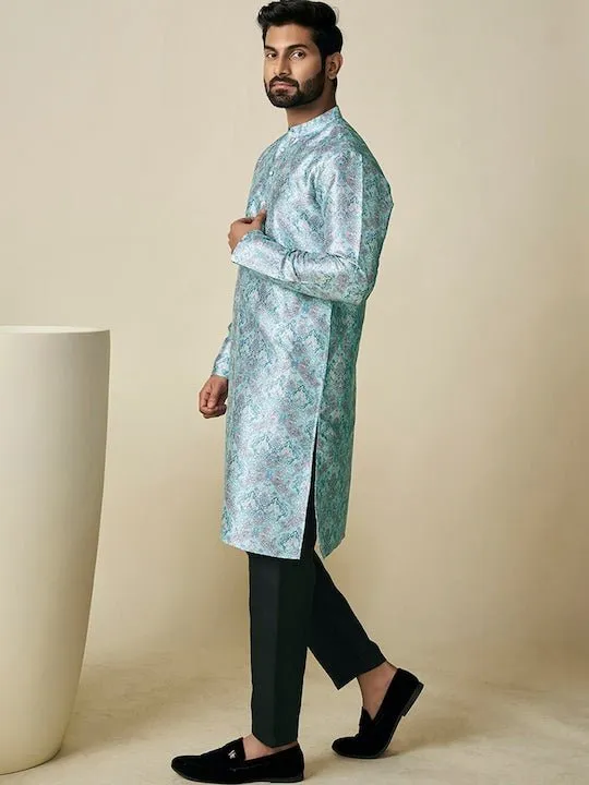 Ethnic Motif Printed Straight Kurta