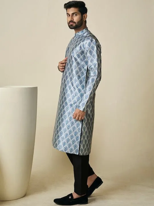 Ethnic Motif Printed Straight Kurta