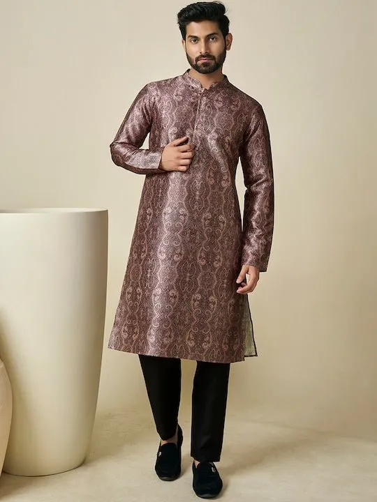 Ethnic Motif Printed Straight Kurta