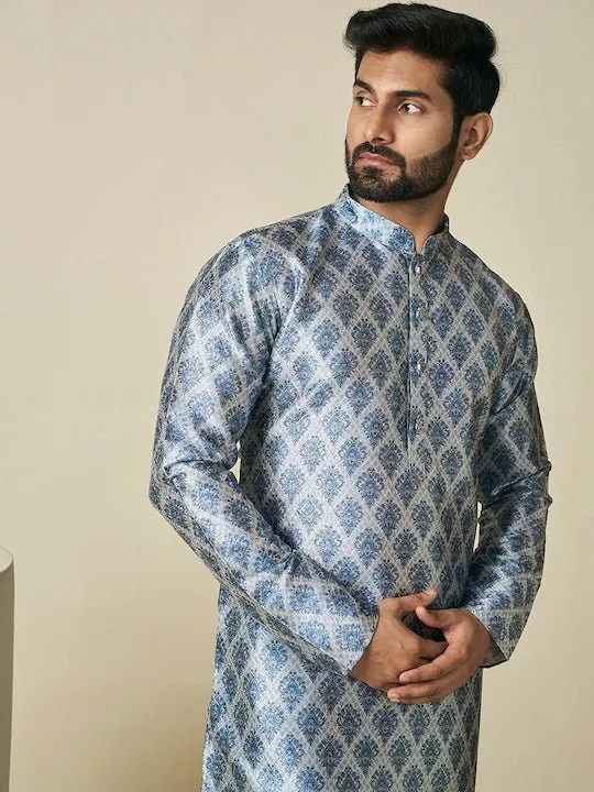 Ethnic Motif Printed Straight Kurta