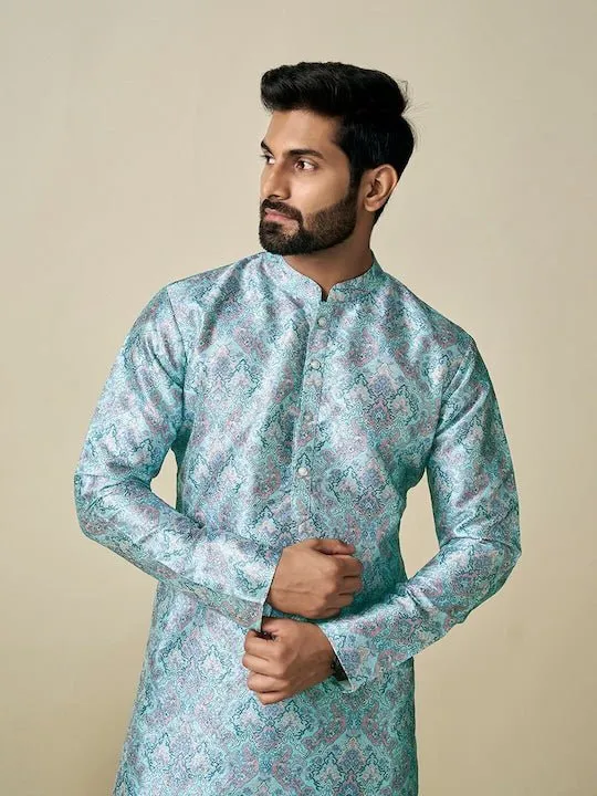 Ethnic Motif Printed Straight Kurta