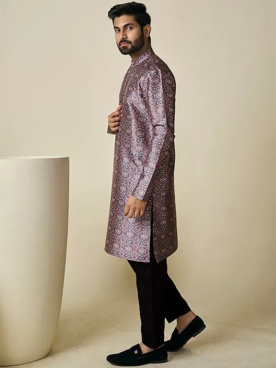 Ethnic Motif Printed Straight Kurta