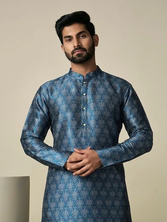 Ethnic Motif Printed Straight Kurta