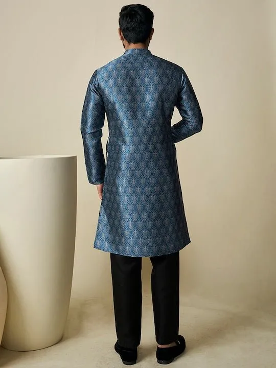 Ethnic Motif Printed Straight Kurta