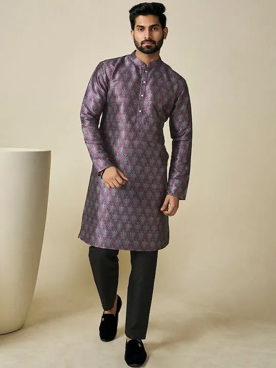 Ethnic Motif Printed Straight Kurta