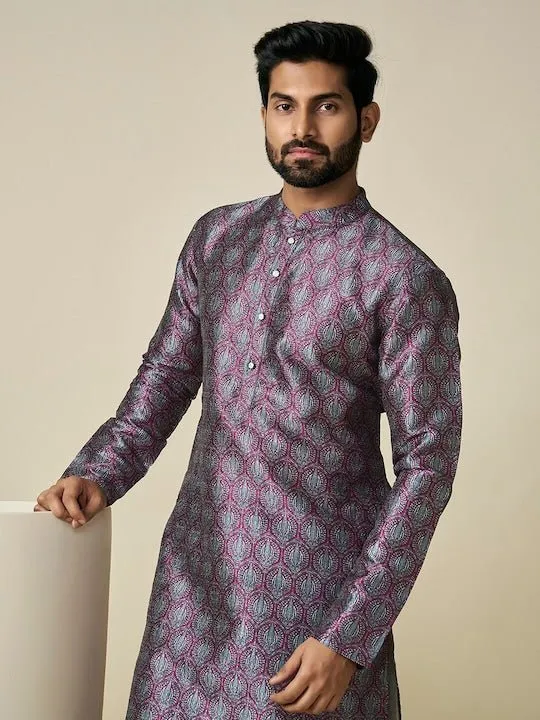 Ethnic Motif Printed Straight Kurta