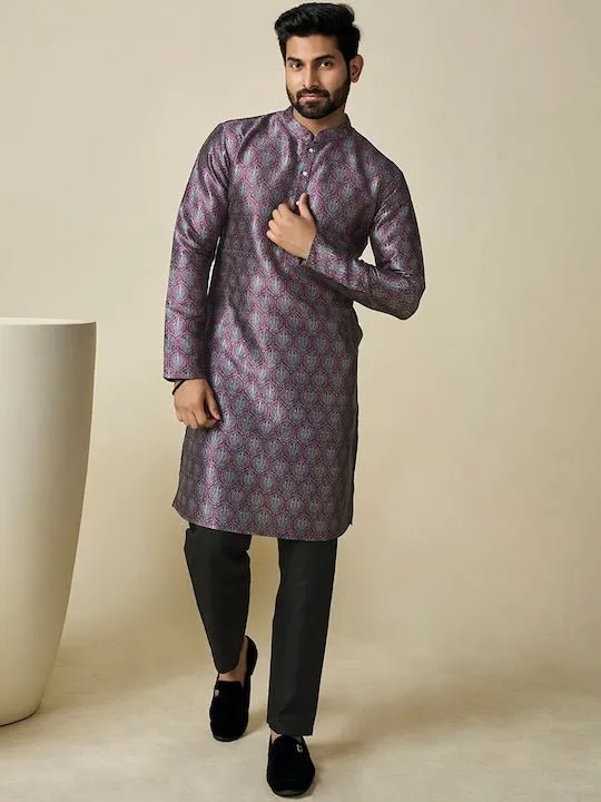 Ethnic Motif Printed Straight Kurta