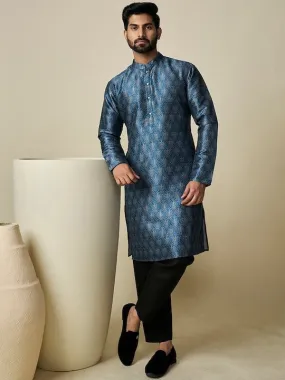 Ethnic Motif Printed Straight Kurta