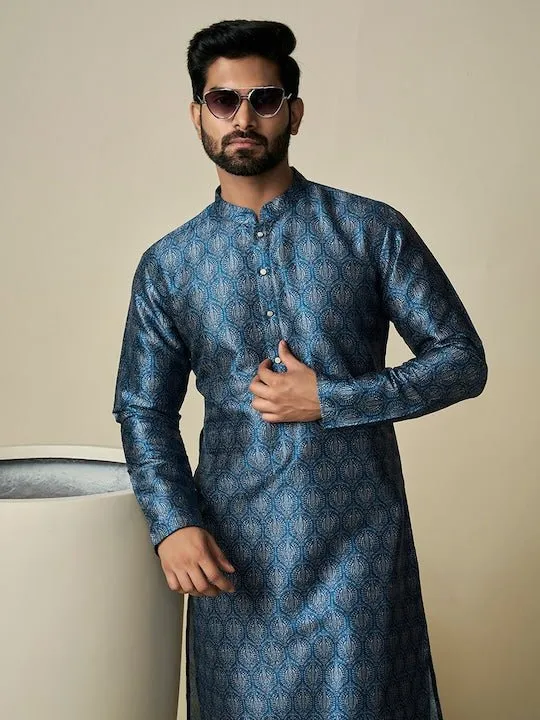 Ethnic Motif Printed Straight Kurta