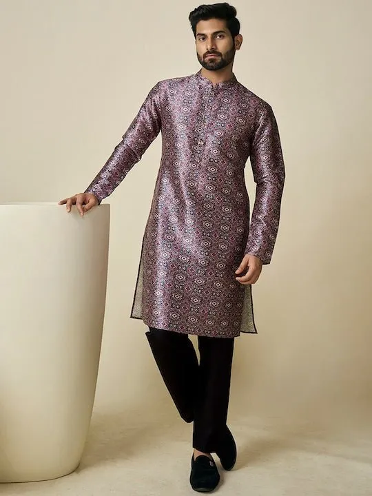 Ethnic Motif Printed Straight Kurta