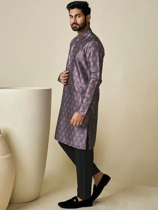 Ethnic Motif Printed Straight Kurta