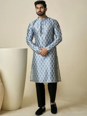 Ethnic Motif Printed Straight Kurta