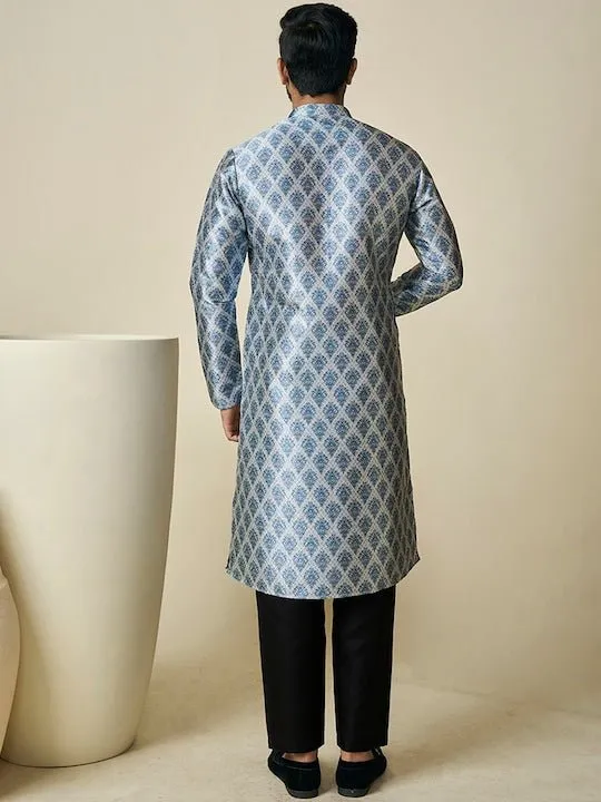 Ethnic Motif Printed Straight Kurta