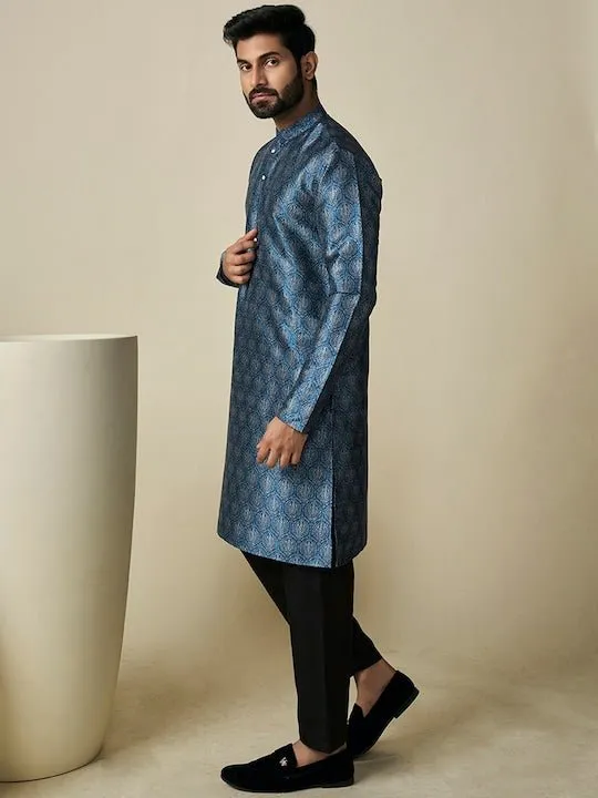 Ethnic Motif Printed Straight Kurta