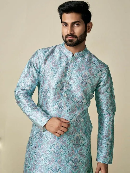 Ethnic Motif Printed Straight Kurta