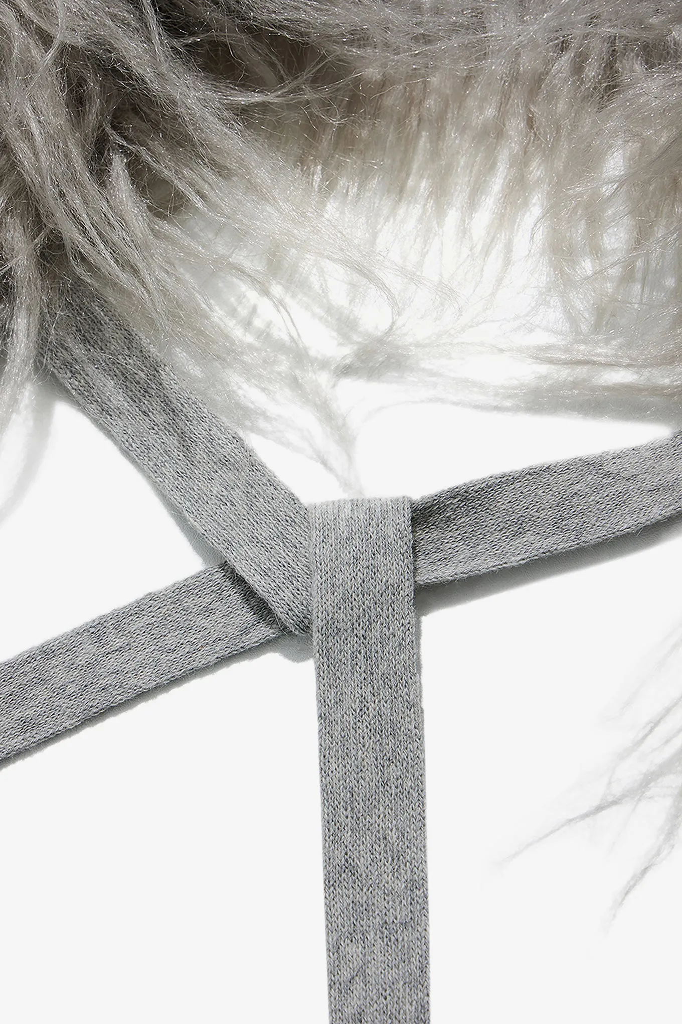 FAUX FUR COLLAR SCARF