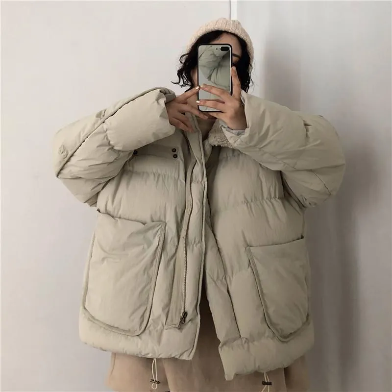 Faux Fur Collar Warm Puff Quilted Outwear Jacket