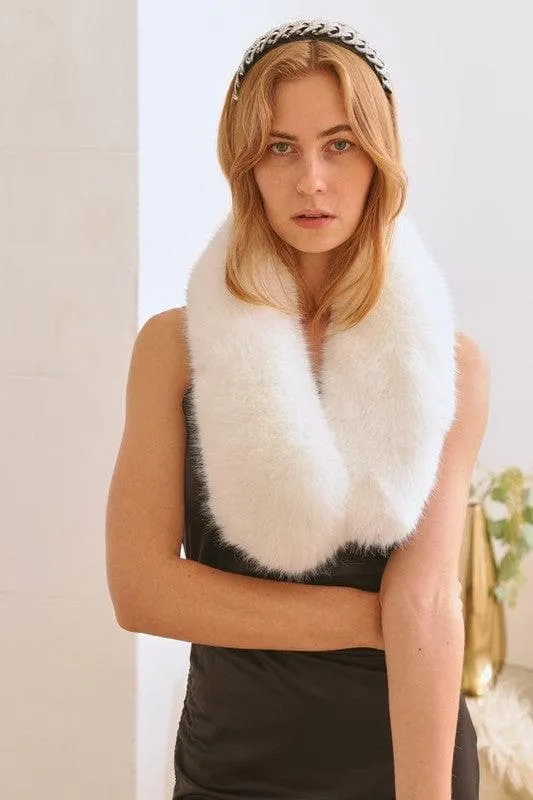 Faux Fur Short Collar Scarf