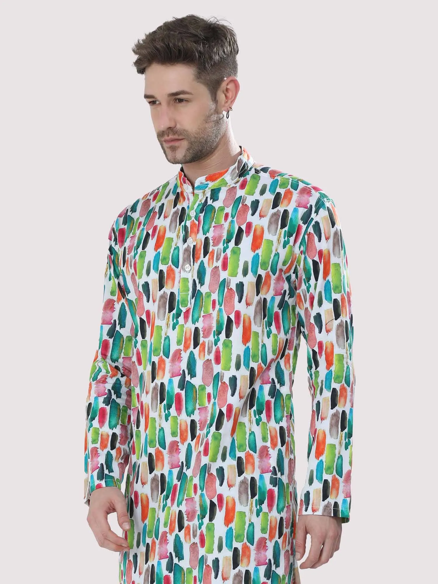 Feather Printed Kurta