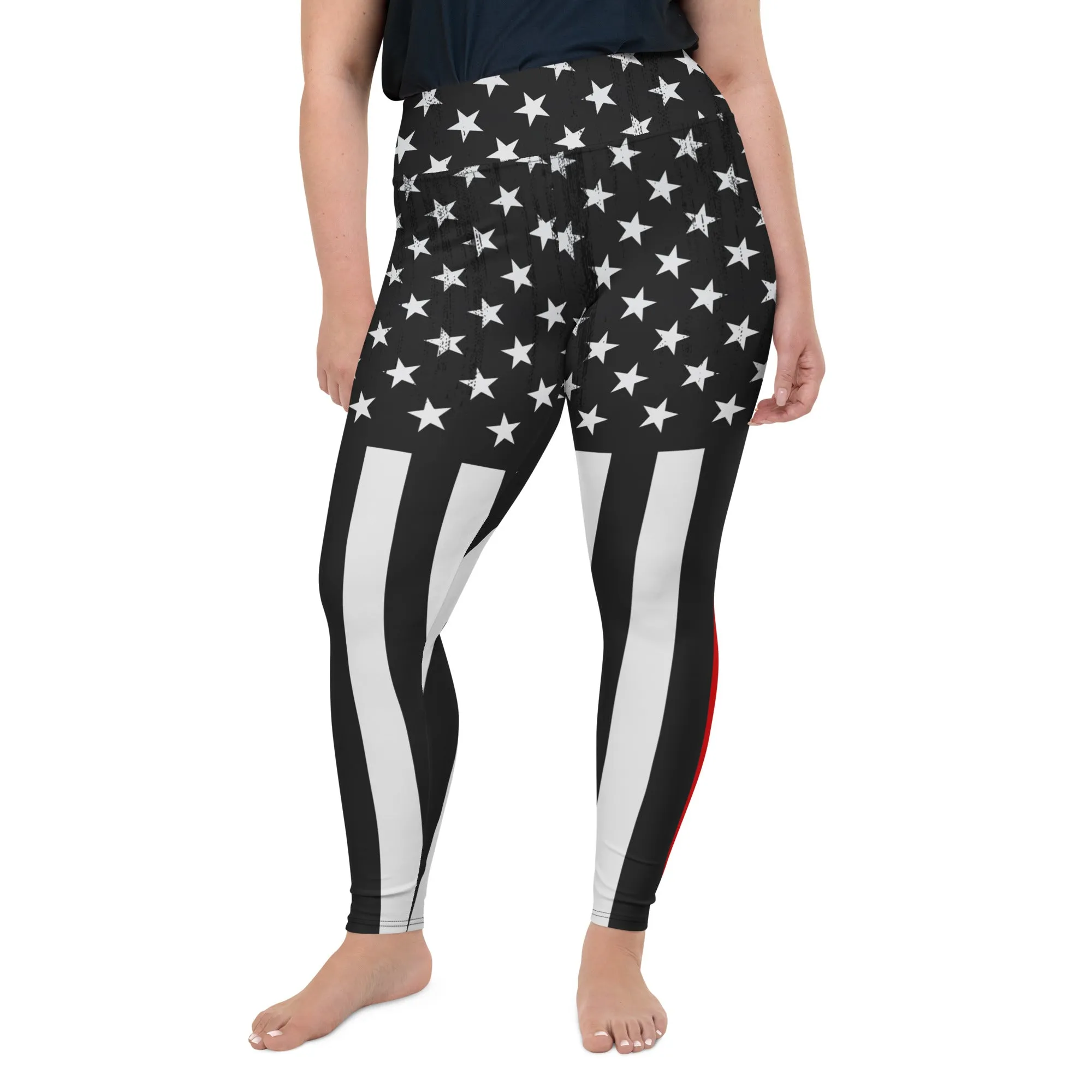 First Responder Firefighter Plus Size Leggings