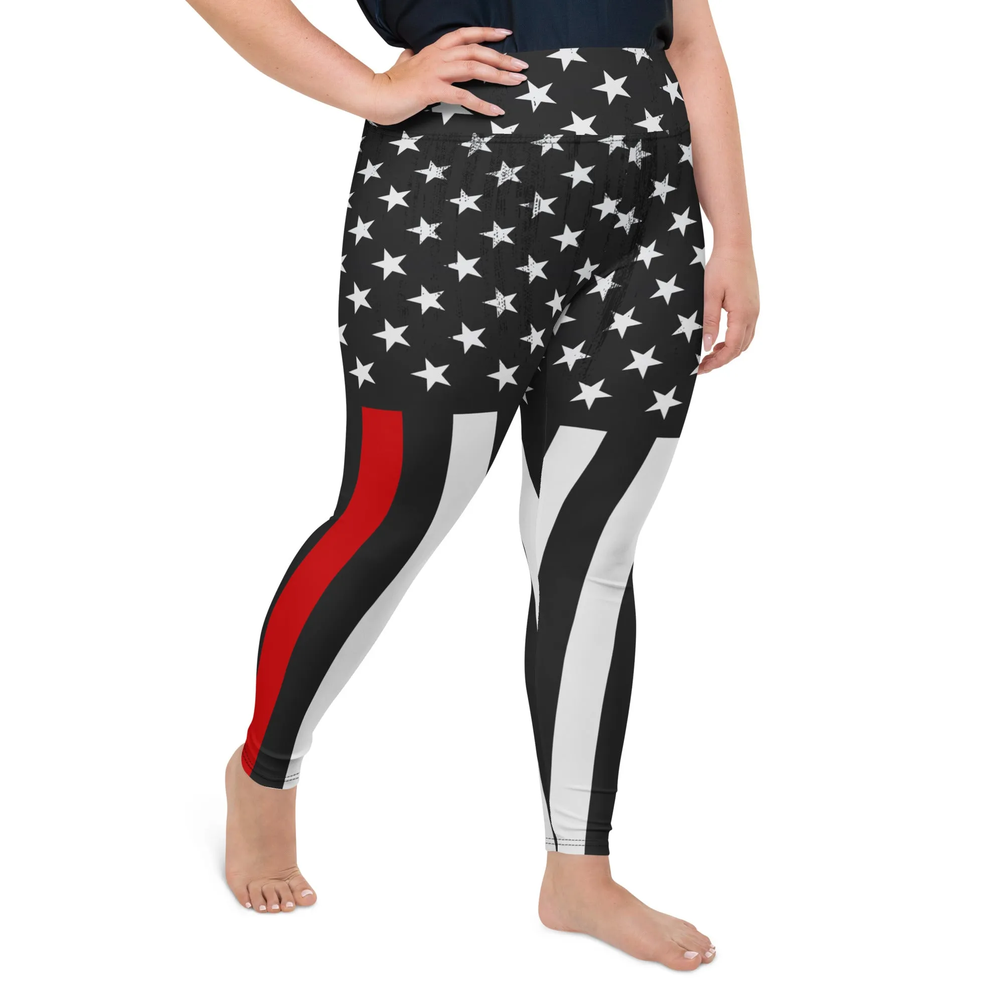 First Responder Firefighter Plus Size Leggings