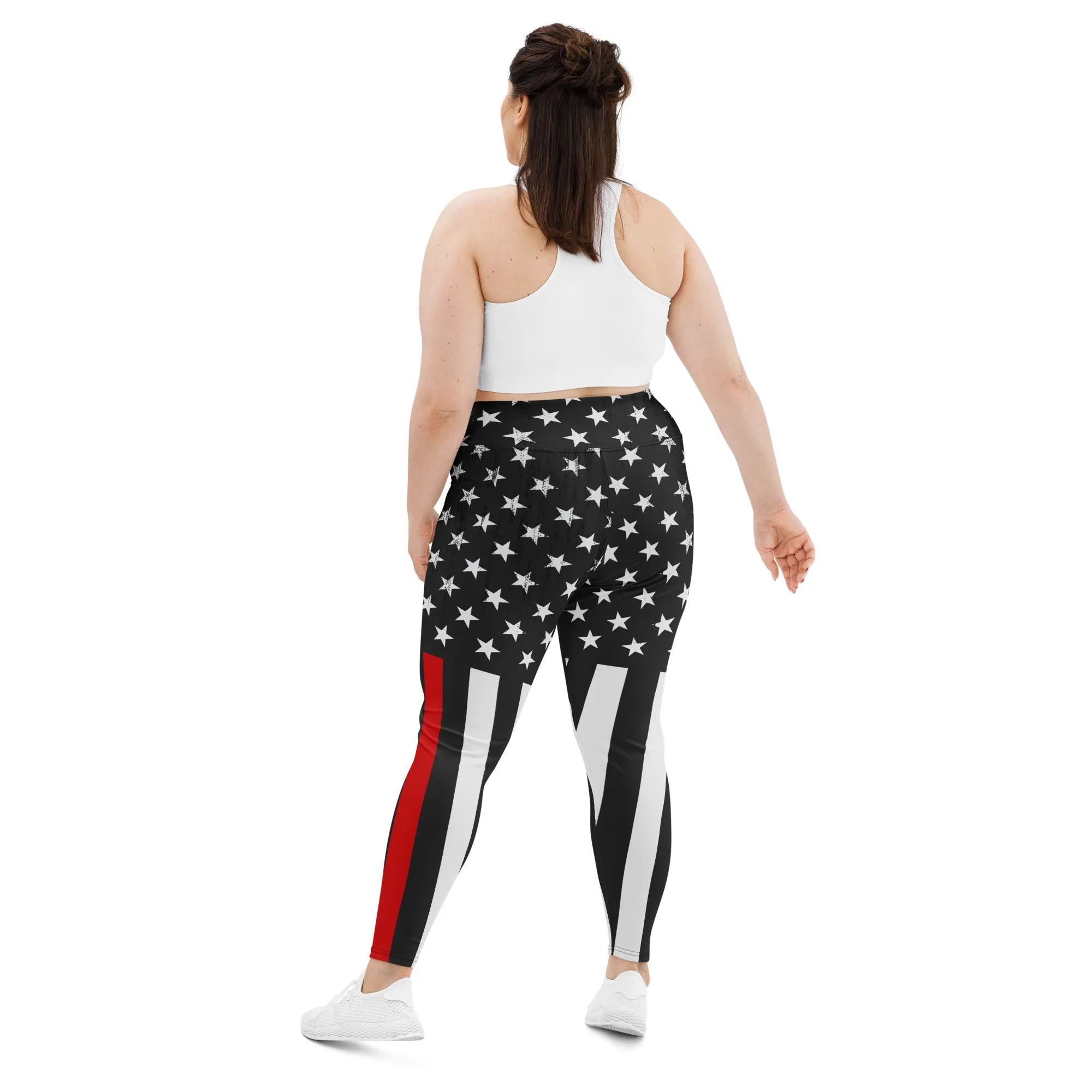 First Responder Firefighter Plus Size Leggings