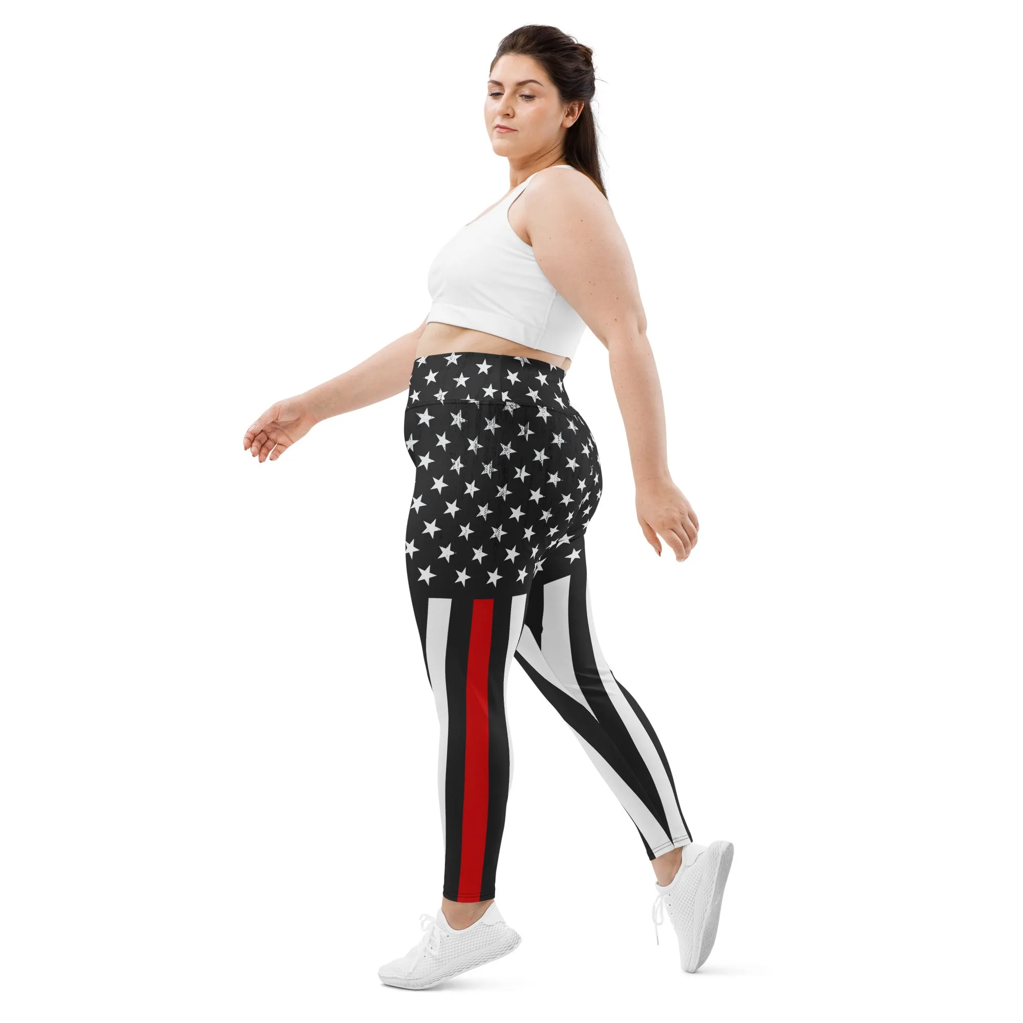 First Responder Firefighter Plus Size Leggings