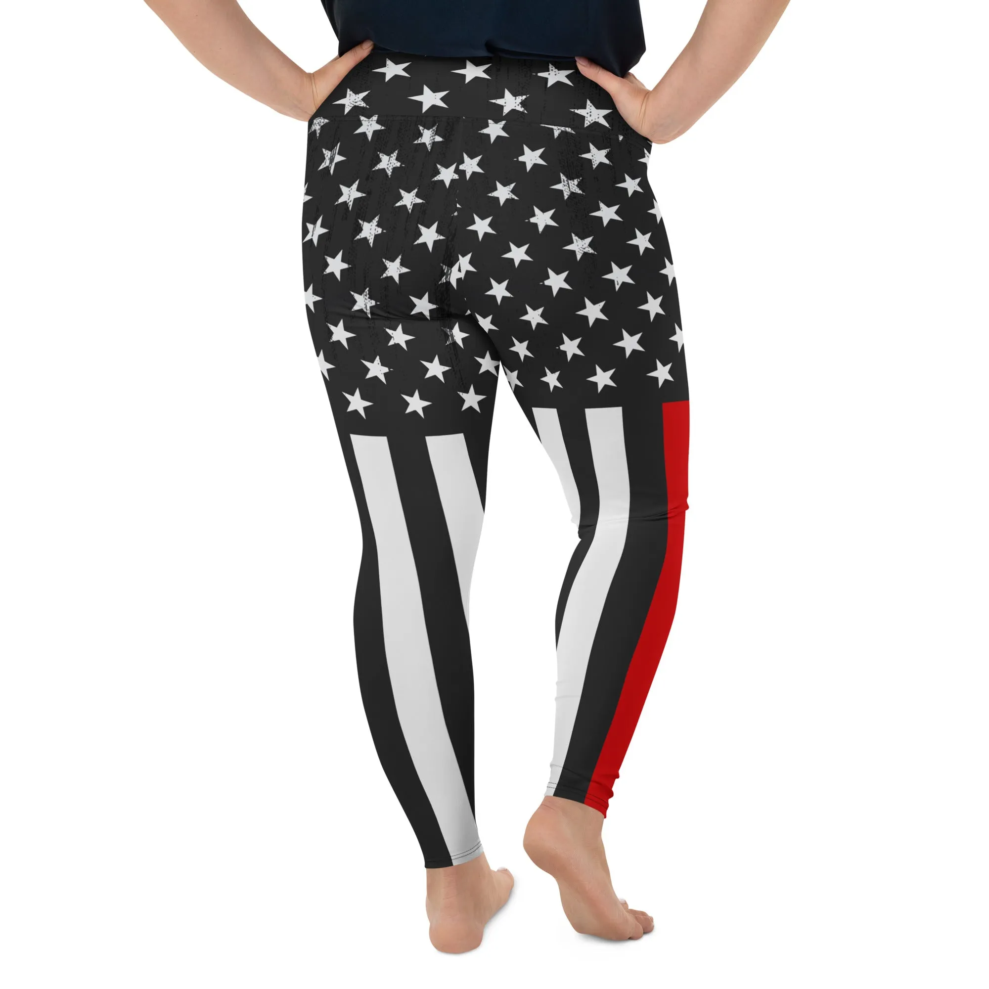 First Responder Firefighter Plus Size Leggings