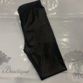 FRACOMINA BLACK SHINEY LEGGINGS