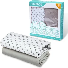 Fur Pads Washable Pee Pads, Gray, 2 pk