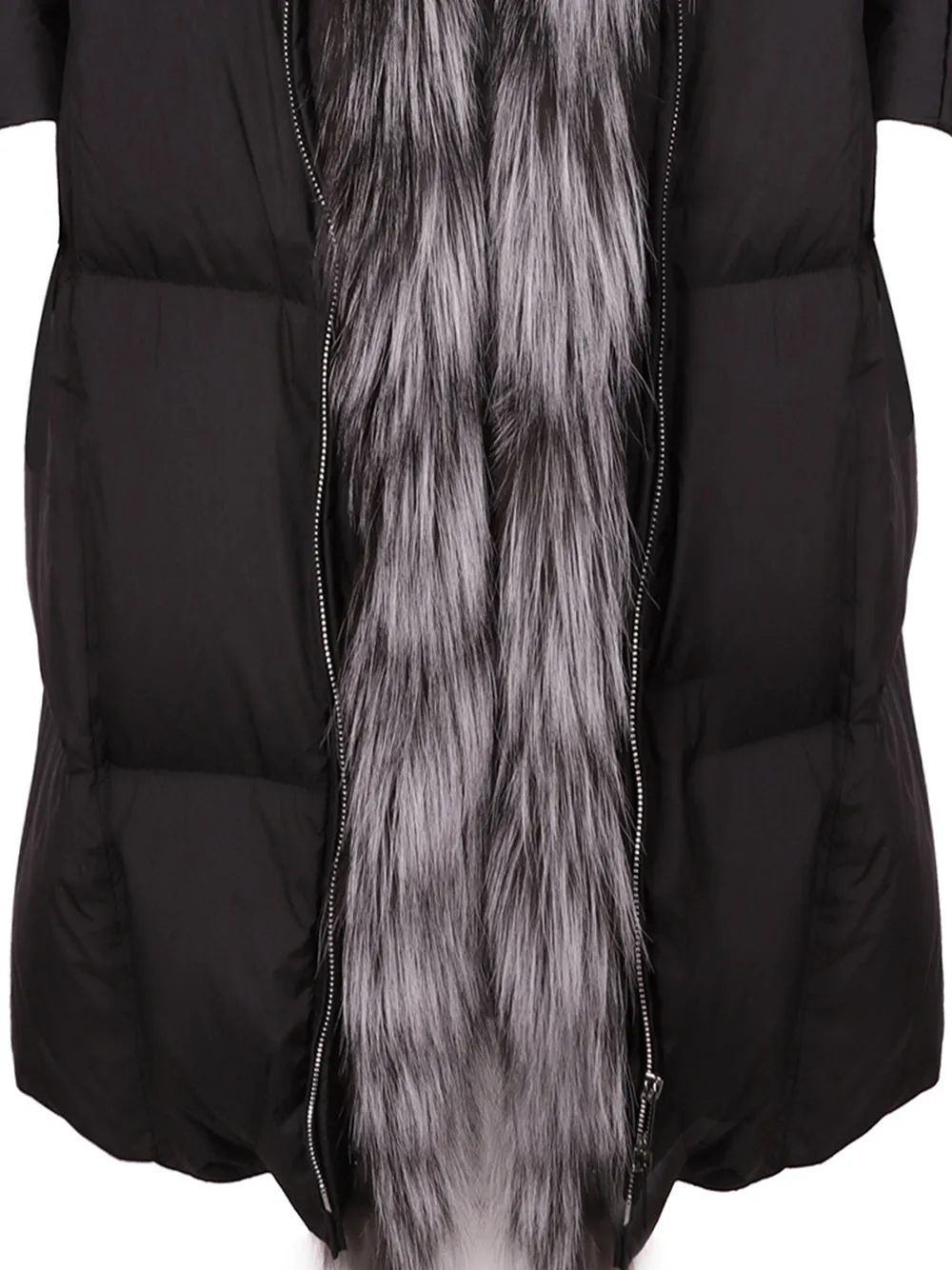 Fur Trim Long Down Jacket