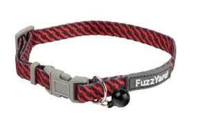 Fuzzyard Cat Collar Tabbytooth Red & Navy