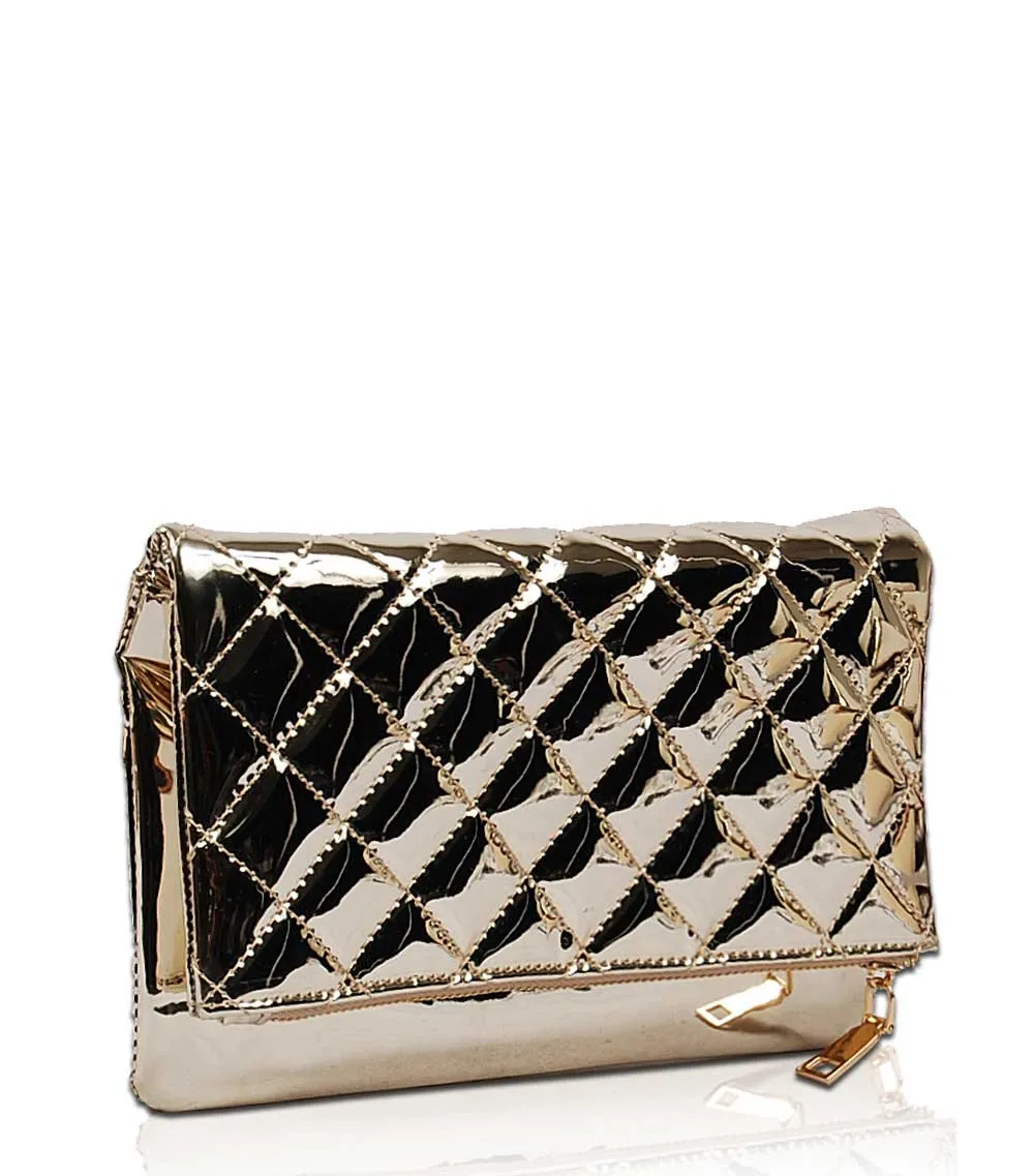 Goldie Metallic Clutch MM1492