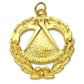 Grand Master Blue Lodge Collar Jewel - Gold Plated