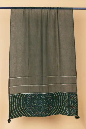 Green Bandhani Dupatta