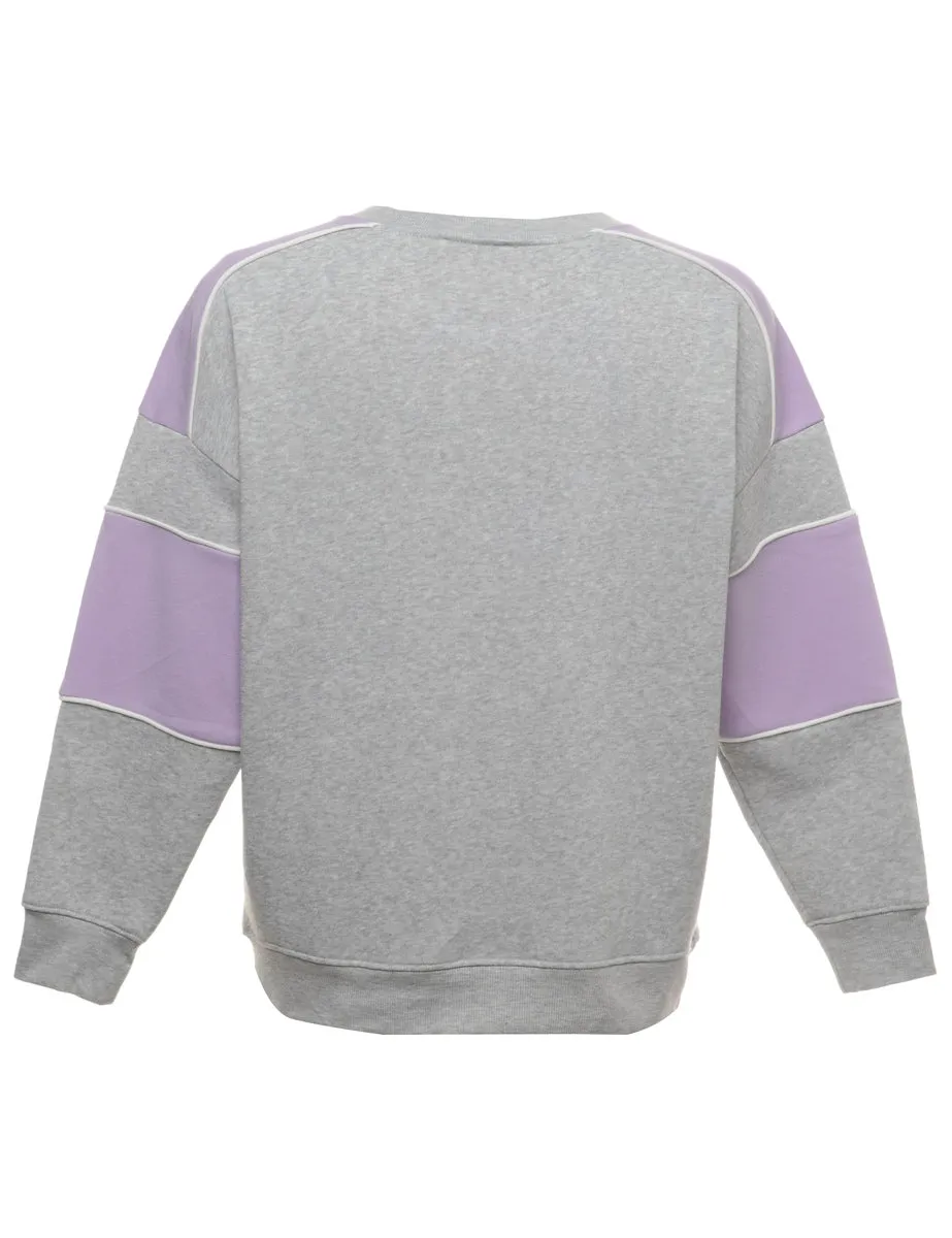 Grey Plain Sweatshirt - S