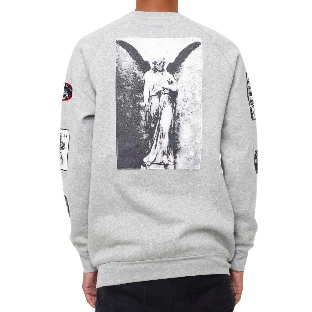 Grief Patched Out Sweatshirt Heather