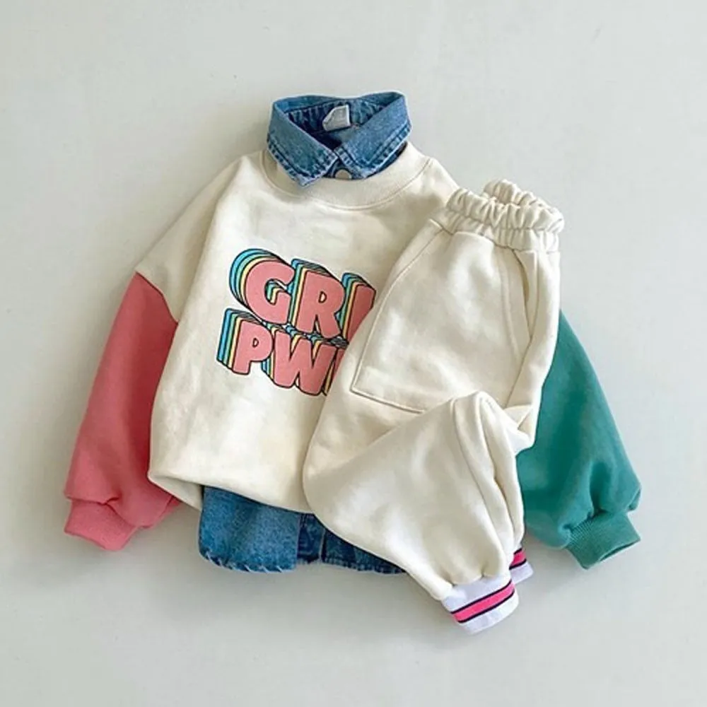 GRL PWR Color-Block Sweatshirt