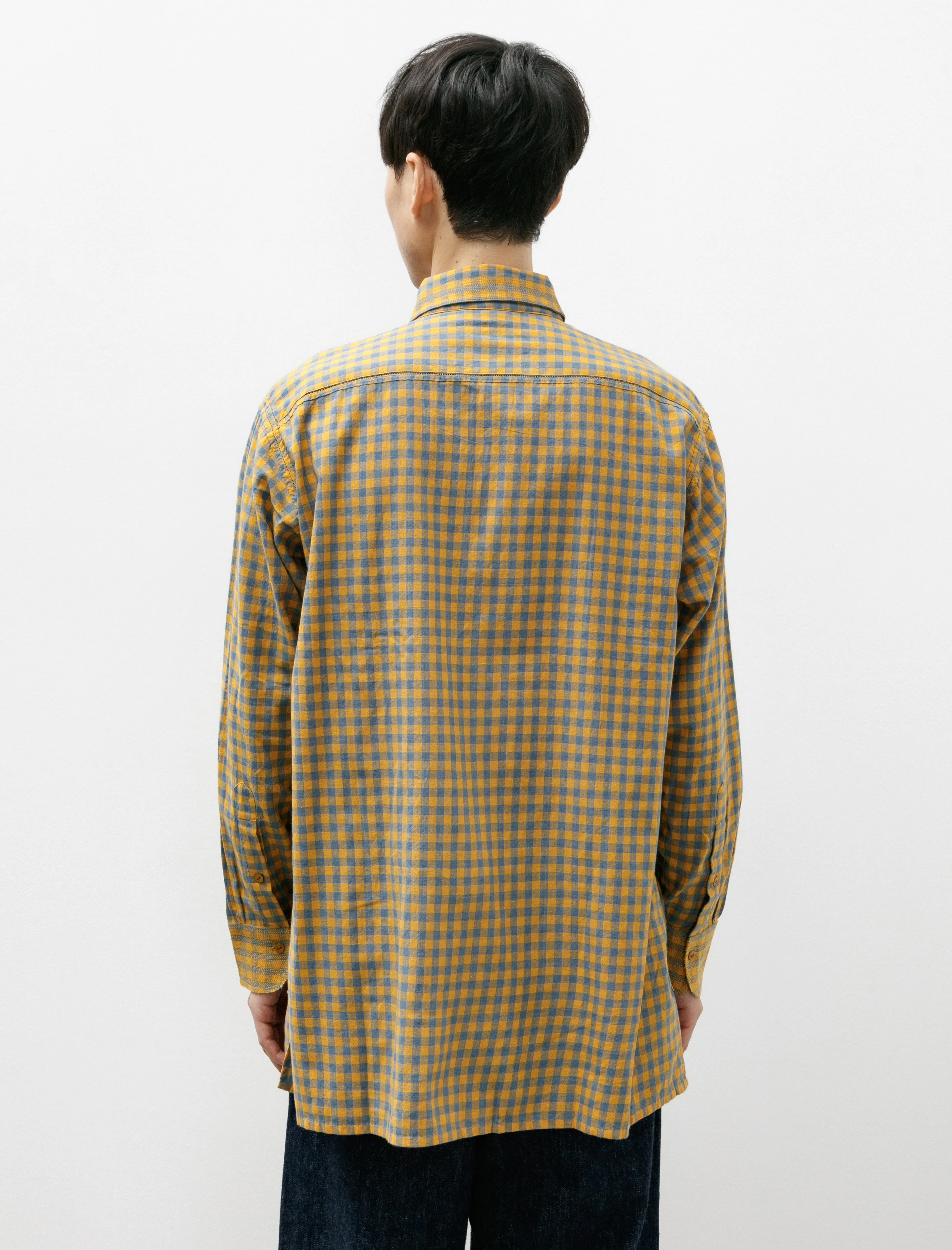 Gupta Khadi Cotton Check Yellow