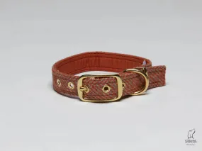 Harris Tweed Mandarin Herringbone Buckle Dog Collar