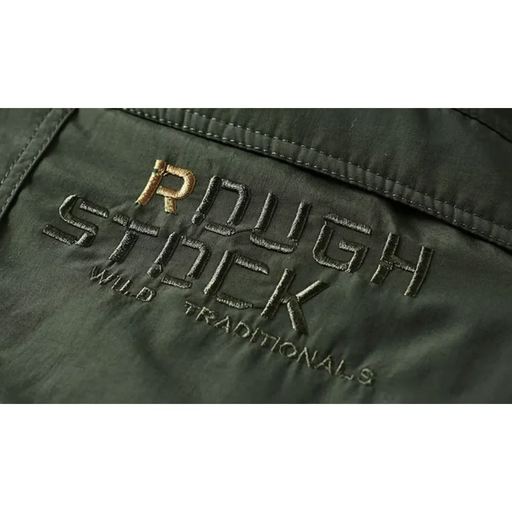 High-quality parka jacket for men with warm fleece lining