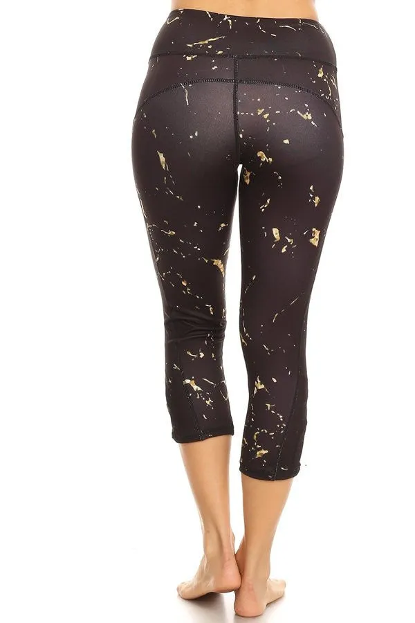 High rise printed legging