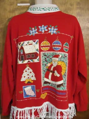 Horrible 80s Tacky Funny Novelty Christmas Sweatshirt